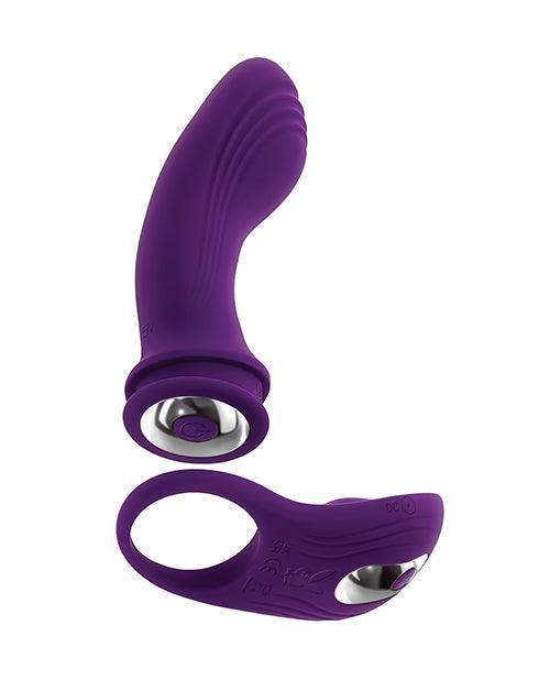 image of product,Playboy Pleasure Mix & Match Dual Vibrator - Purple - SEXYEONE