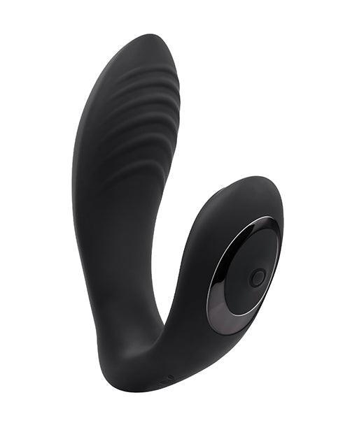 image of product,Playboy Pleasure Play time Multi Play G-Spot & P-Spot Vibrator - Black - SEXYEONE