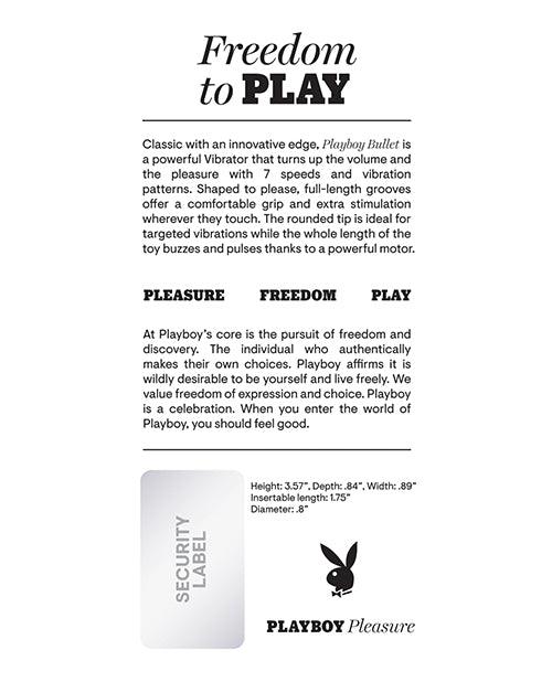 image of product,Playboy Pleasure Playboy Bullet Vibrator - Magenta - SEXYEONE