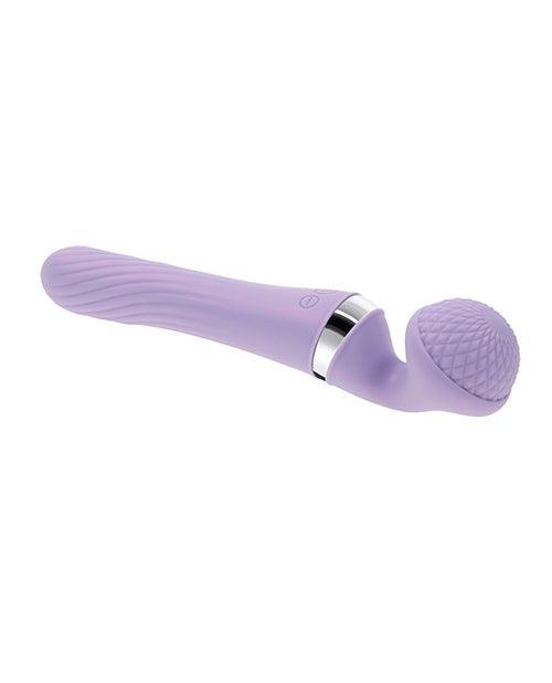 image of product,Playboy Pleasure Vibrato Wand Vibrator - Lilac - SEXYEONE