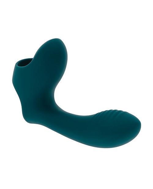 image of product,Playboy Pleasure Wrapped Around My Finger Multi Play Vibrator - Dark Teal - SEXYEONE