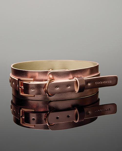 image of product,Pleasure Collection Adjustable Collar - Rose Gold - SEXYEONE