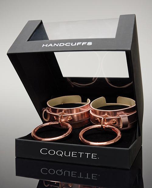 image of product,Pleasure Collection Adjustable Handcuffs - Rose Gold - SEXYEONE