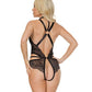 Pleasure Collection Crotchless Teddy w/Removable Tassels - Black O/S - SEXYEONE