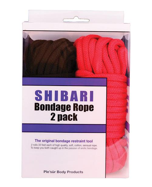 image of product,Plesur Cotton Shibari Bondage Rope 2 Pack - SEXYEONE