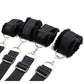 Plesur Fuzzy Bedroom Bondage Kit - Black - SEXYEONE