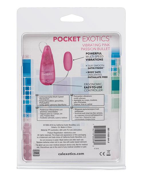 image of product,Pocket Exotics Bullet - Pink Passion - SEXYEONE