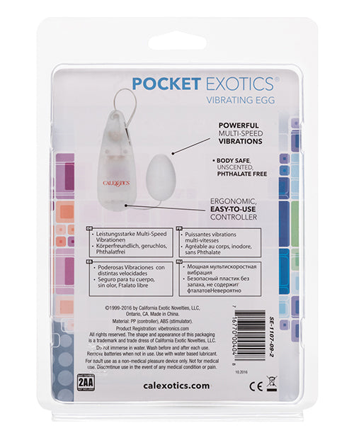 image of product,Pocket Exotics Egg - Ivory - SEXYEONE