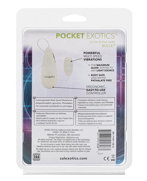 image of product,Pocket Exotics Glow In The Dark Bullet - SEXYEONE