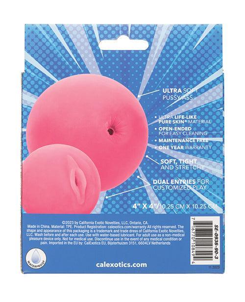 image of product,Pop Sock! Pussy & Ass Ball Masturbator - Pink - SEXYEONE