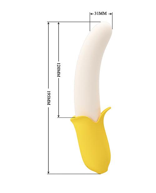image of product,Pretty Love Banana Geek Thrusting Vibrator - Yellow - SEXYEONE