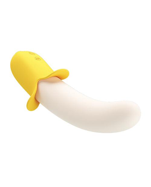 Pretty Love Banana Geek Thrusting Vibrator - Yellow - SEXYEONE