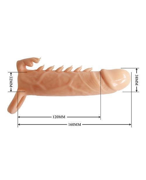 image of product,Pretty Love Emmitt 6.3" Penis Sleeve - Ivory - SEXYEONE