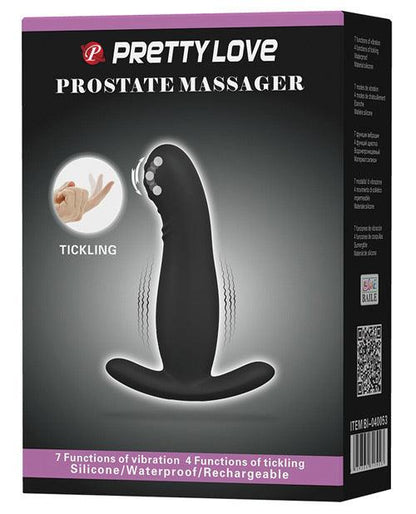 Pretty Love Eudora Vibrating Prostate Massager 7 Function - Black - SEXYEONE
