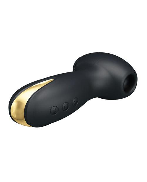 image of product,Pretty Love Hammer Sucking & Vibrating - Black & Gold - SEXYEONE