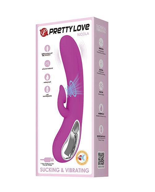 product image, Pretty Love Nicola Massage Sucking Rabbit - 12 Function - SEXYEONE