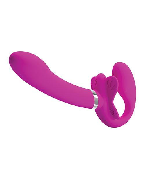 image of product,Pretty Love Valerie Strapless Strap On - Fuchsia - SEXYEONE
