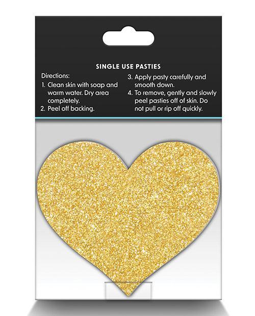 image of product,Pretty Pasties Glitter Hearts - 2 Pair - SEXYEONE