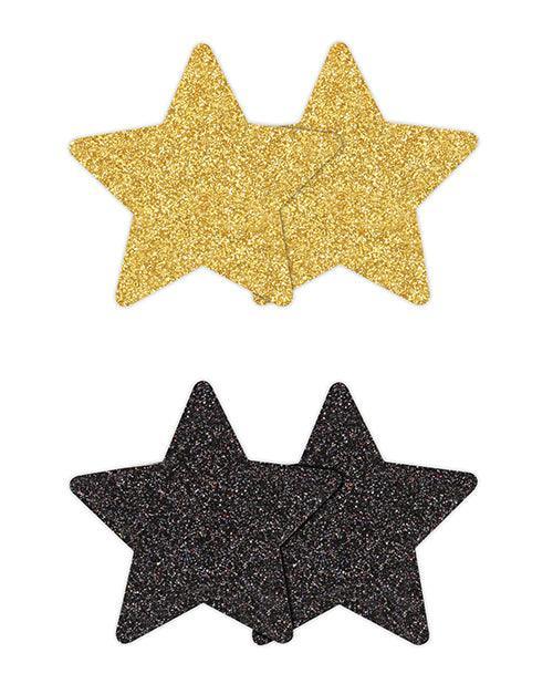 image of product,Pretty Pasties Glitter Stars - 2 Pair - SEXYEONE