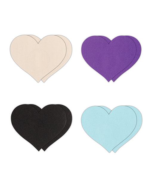 image of product,Pretty Pasties Heart I Assorted - 4 Pair - SEXYEONE