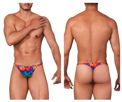 Printed Microfiber Thongs - SEXYEONE