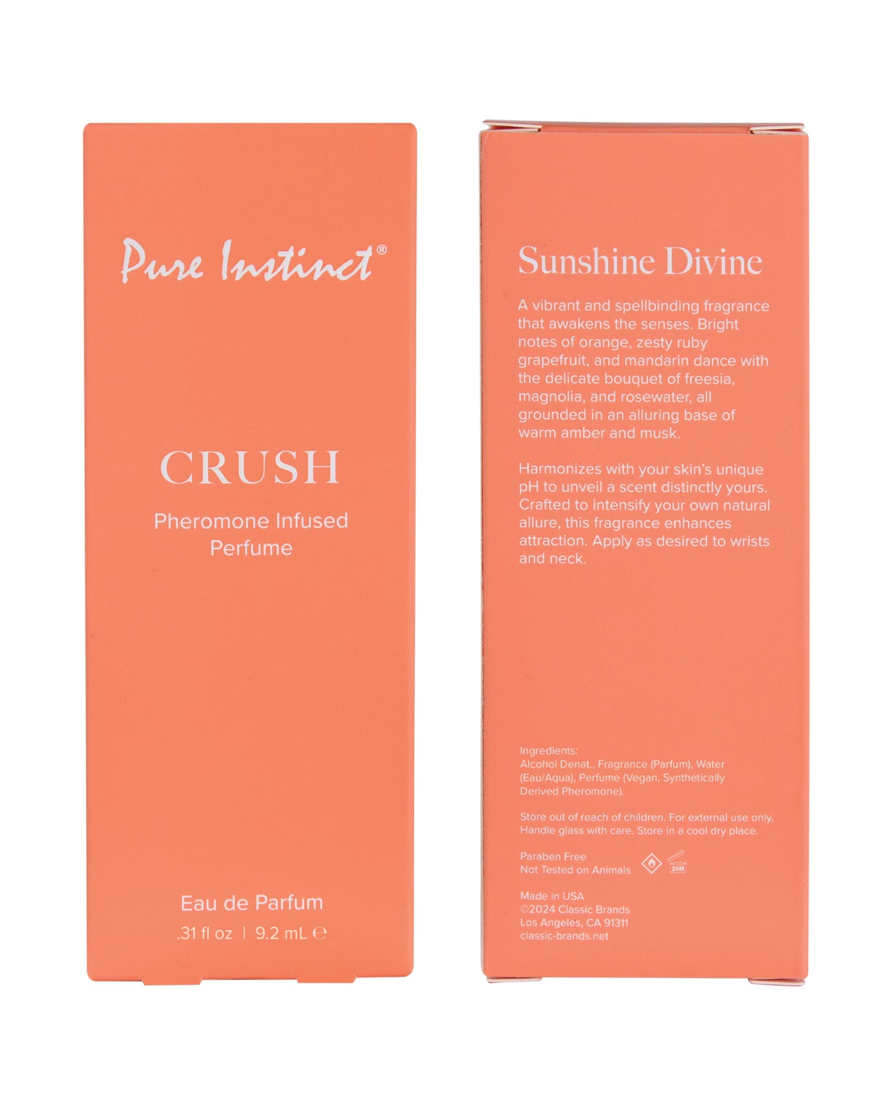 Pure Instinct Pheromone Perfume Crush - 9.2 ml Spray - SEXYEONE