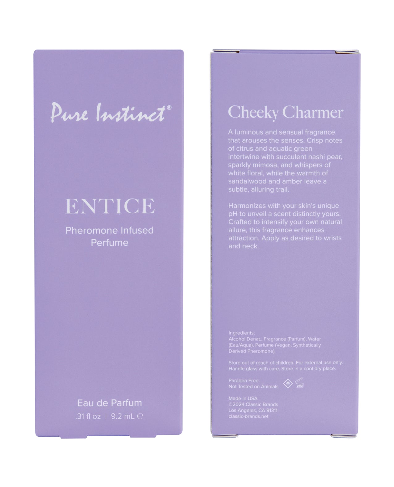 Pure Instinct Pheromone Perfume Entice - 9.2 ml Spray - SEXYEONE