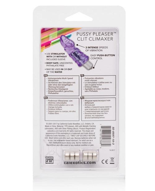 image of product,Pussy Pleaser Clit Climaxer - Purple - SEXYEONE