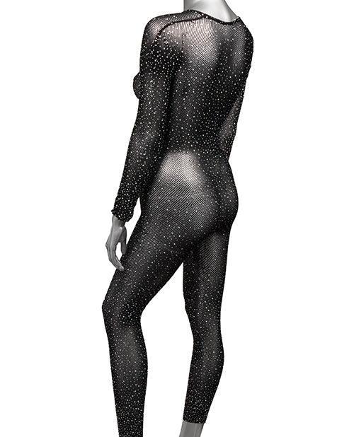 image of product,Radiance Crotchless Full Body Suit Black O/s - SEXYEONE