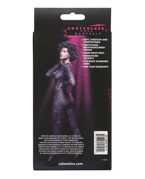 image of product,Radiance Crotchless Full Body Suit Black O/s - SEXYEONE