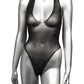 Radiance Deep V Body Suit Black Qn - SEXYEONE