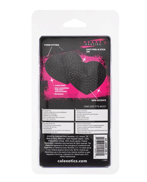 product image,Radiance Heart Pasties Black O/s - SEXYEONE