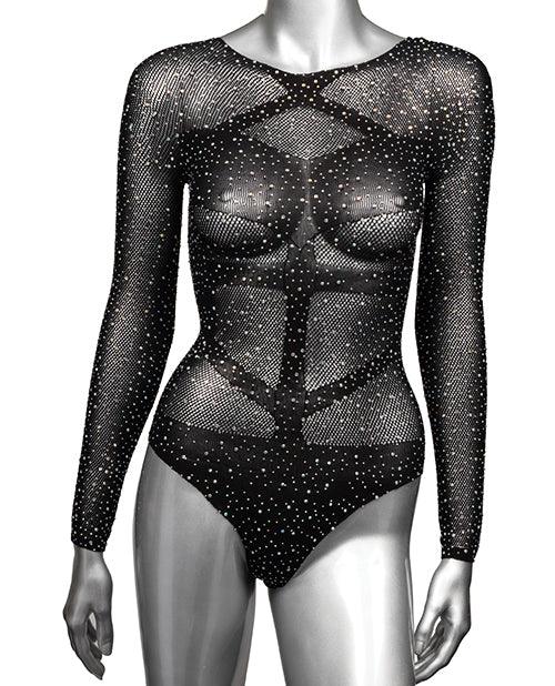 image of product,Radiance Long Sleeve Body Suit Black Qn - SEXYEONE