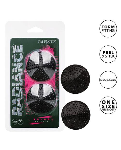 image of product,Radiance Round Pasties Black O/s - SEXYEONE