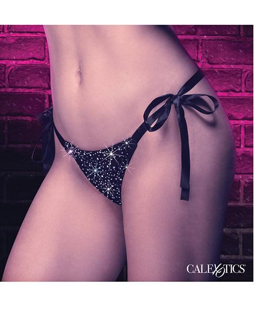 image of product,Radiance Side Tie Panties Black O/s - SEXYEONE