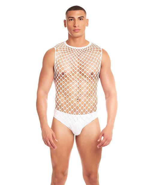 product image, Rainbow Party Full Effect Large Mesh Unitard 2 pc Set - SEXYEONE