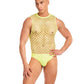 Rainbow Party Full Effect Large Mesh Unitard 2 pc Set - SEXYEONE