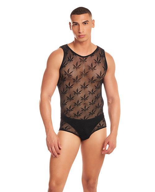 product image, Rainbow Party Night Blaze Singlet 2 pc Set - Black - SEXYEONE