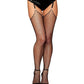 Raw Edge Diamond Net Thigh Highs - Black O/S - SEXYEONE