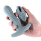 Renegade Gemini Anal Plug Vibrator w/Remote - Gray - SEXYEONE