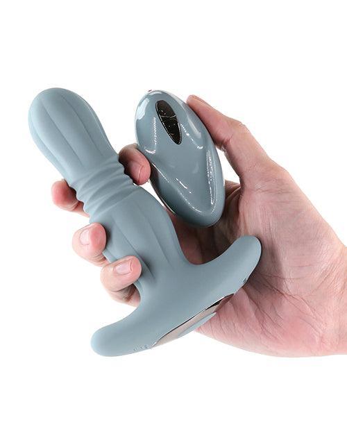 image of product,Renegade Gemini Anal Plug Vibrator w/Remote - Gray - SEXYEONE