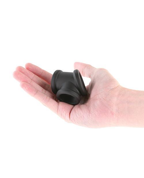 image of product,Renegade Piper Cock & Balls Ring - Black - SEXYEONE