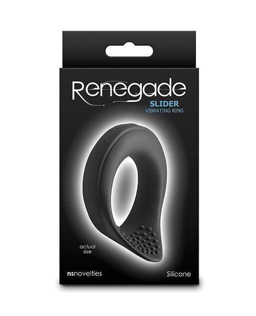 product image, Renegade Slider Vibrating Cock Ring - Black - SEXYEONE