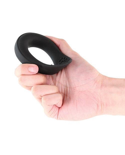 image of product,Renegade Slider Vibrating Cock Ring - Black - SEXYEONE