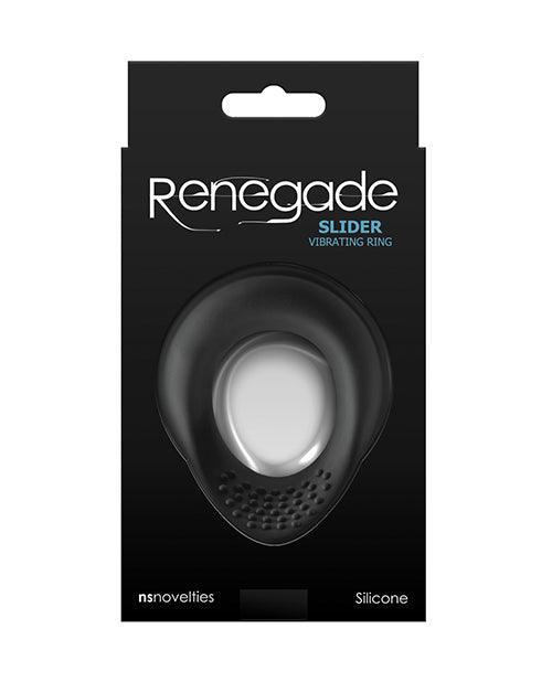 image of product,Renegade Slider Vibrating Cock Ring - Black - SEXYEONE