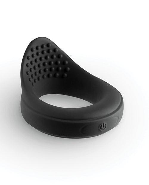 image of product,Renegade Slider Vibrating Cock Ring - Black - SEXYEONE