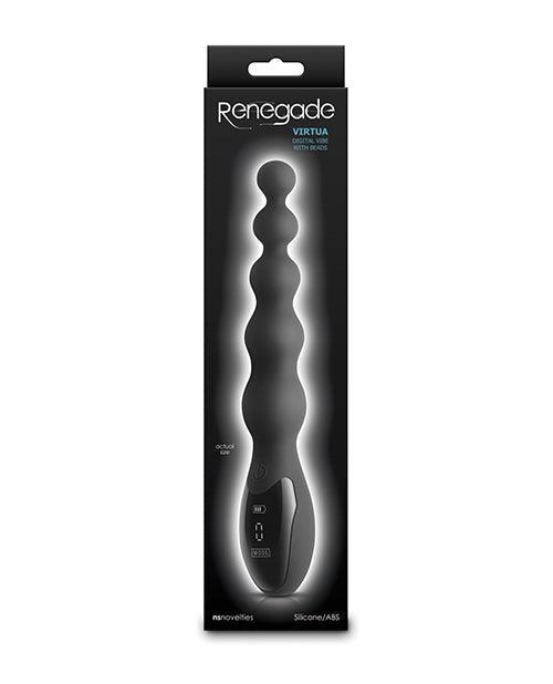 product image, Renegade Virtua Digital Beaded Anal Vibrator - Black - SEXYEONE