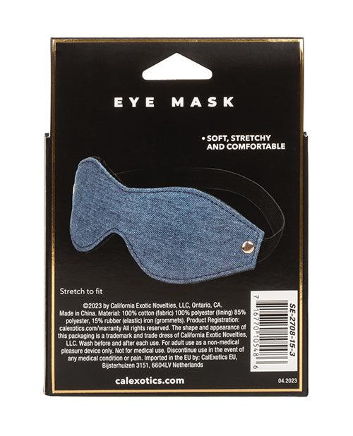 image of product,Ride 'em Premium Denim Collection Eye Mask - SEXYEONE