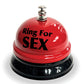 Ring the Bell for Sex Desk Bell - Red/Black - SEXYEONE