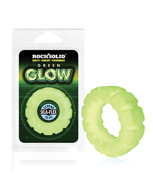 product image, Rock Solid Glow in the Dark The Tire Ring - Green - SEXYEONE